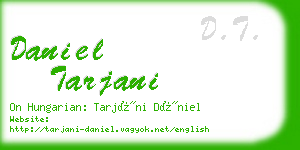 daniel tarjani business card